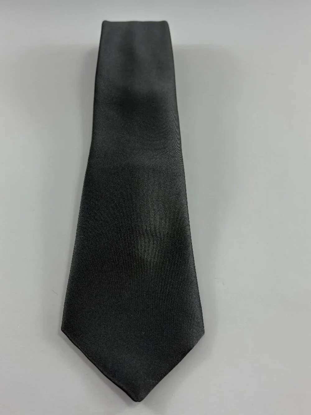 Vintage Austin Manor Black Solid Men's Tie 3